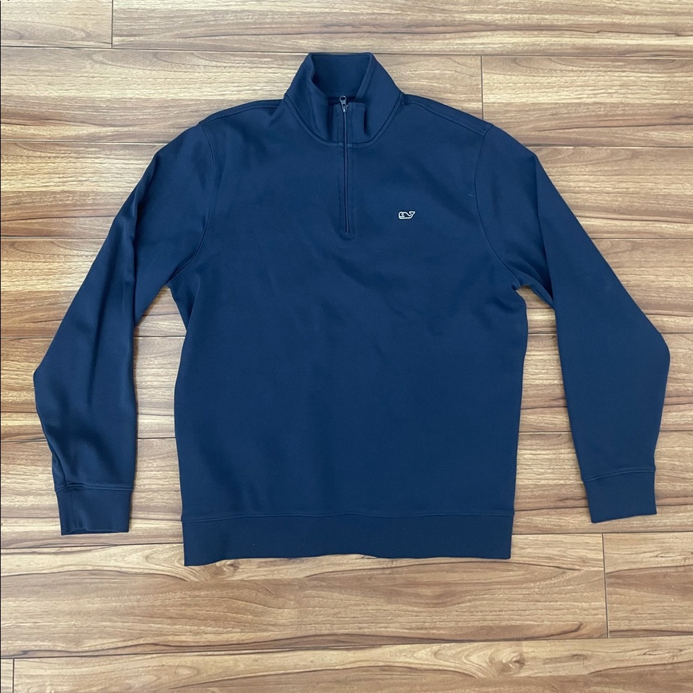 Vineyard Vines Quarter Zip Pullover Navy Medium